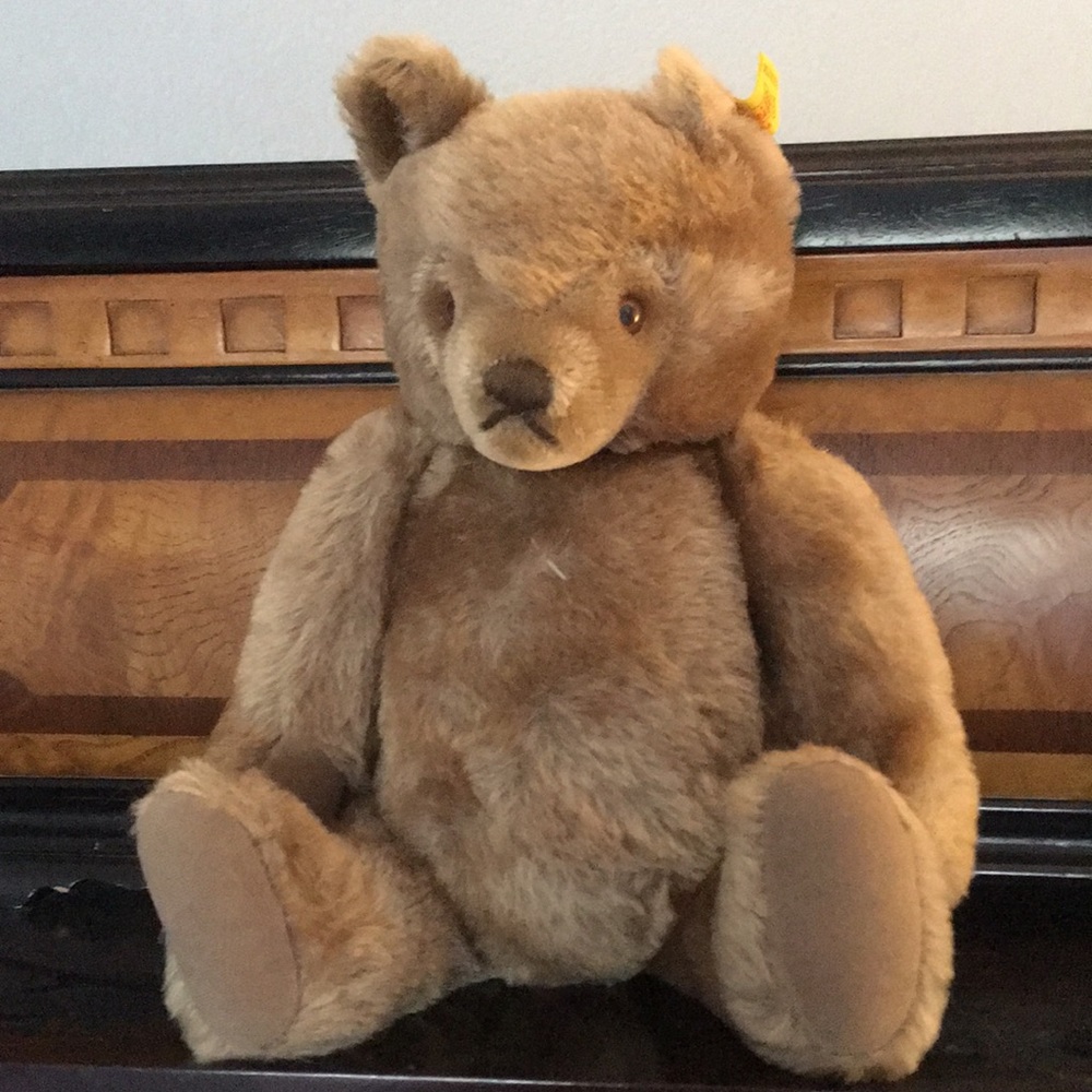Steiff German Teddy. No ribbon or tummy tag.